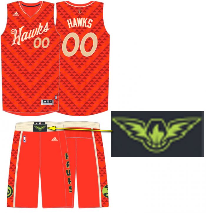 亚特兰大老鹰队的球衣设计上出现了一个新的视觉应用 (图片来源:uni