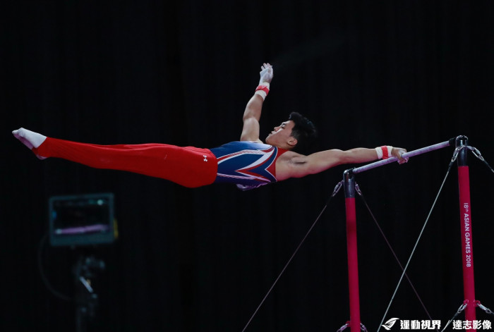 唐嘉鴻拿下單槓金牌，也是台灣體操於亞運的第二金！