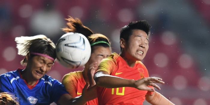 中華女足一球差距不敵中國
