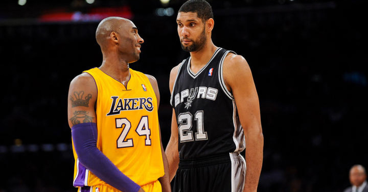 究竟誰的NBA生涯更出色：Kobe Bryant還是Tim Duncan？最終結果可能和你 ...