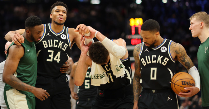 Milwaukee Bucks Defeat Boston Celtics in One-Sided Showdown: Antetokounmpo Injured