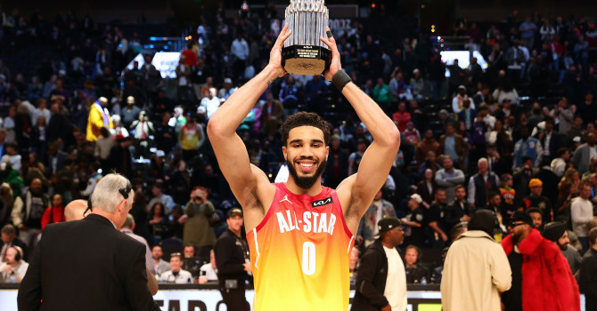 “2023 All-Star Game” Jayson Tatum breaks all-star game scoring record and wins MVP Team LeBron’s first defeat- NBA – Basketball