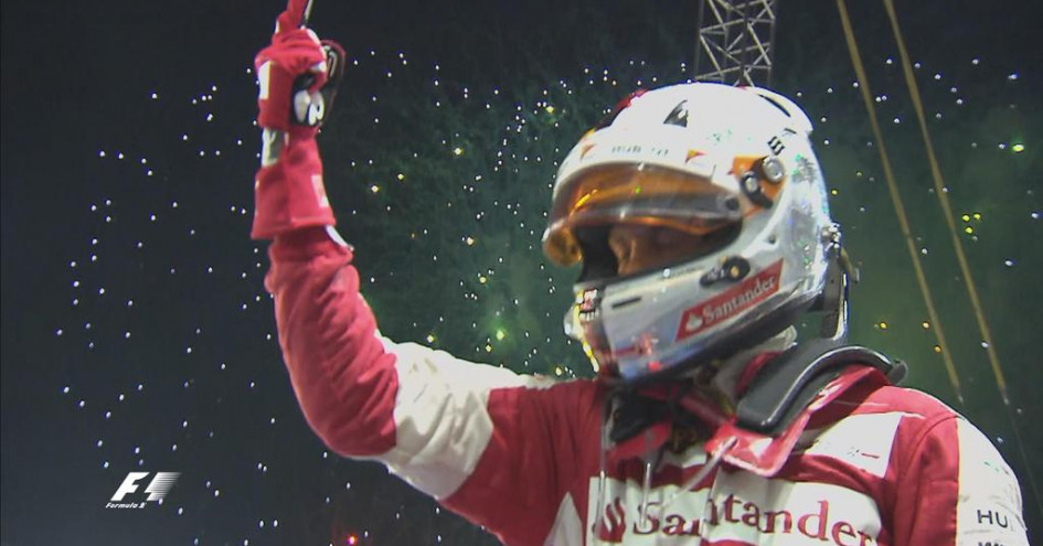 F1新加坡站結果 新加坡王 Vettel順利拿下本站勝利 賽車 運動視界sports Vision