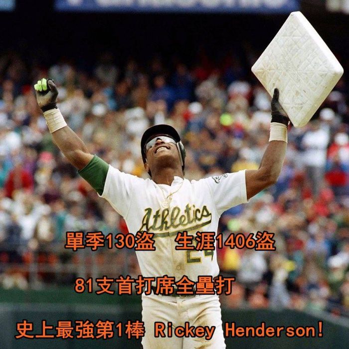 史上最強第一棒 單季130盜rickey Henderson Mlb 棒球 運動視界sports Vision