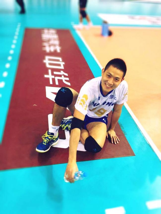 台灣隊長陳建禎為第一個到大陸打球的排球選手(圖片取自陳建禎臉書粉絲專頁)