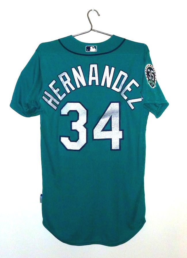 34 Félix Hernández Seattle Mariners ALT. Teal Authentic Jersey