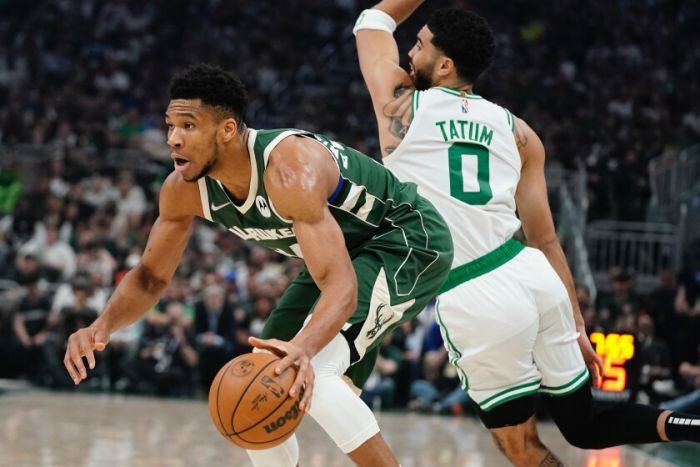 "2022 Playoffs" Tatum 46 distractions, Celtics win