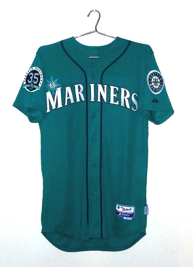 Lot Detail - 2014 Felix Hernandez Game Used Seattle Mariners Alternate  Jersey - ERA Title & 5th All Star Season (Mariners COA)