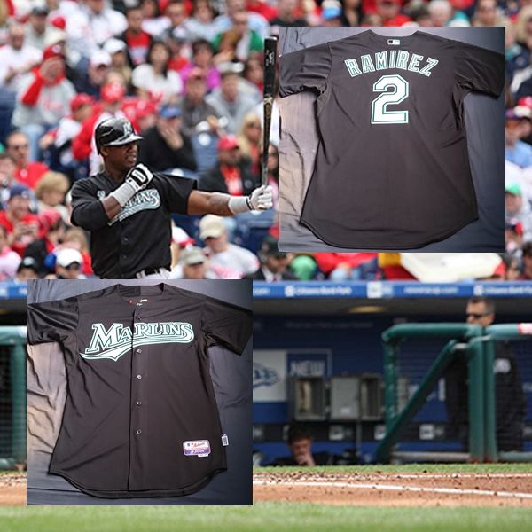 Josh Johnson & Hanley Ramirez Florida Marlins Authentic Jerseys