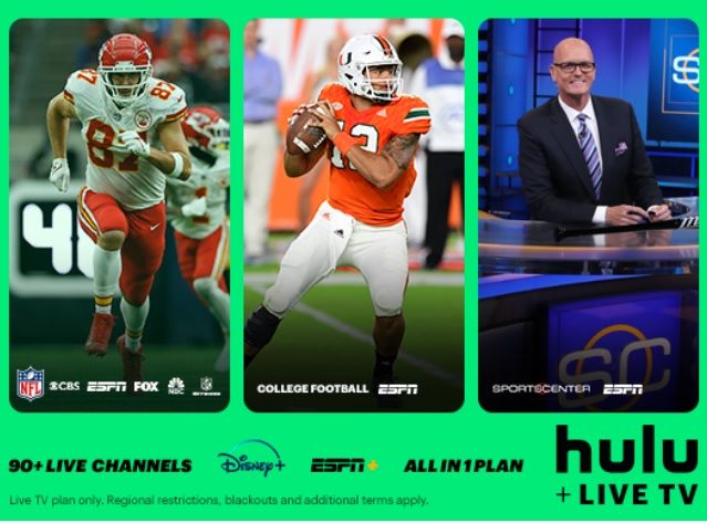 在美國Disney+、ESPN+、Hulu有同捆包可以一起訂閱，內容更完整且價格更划算。